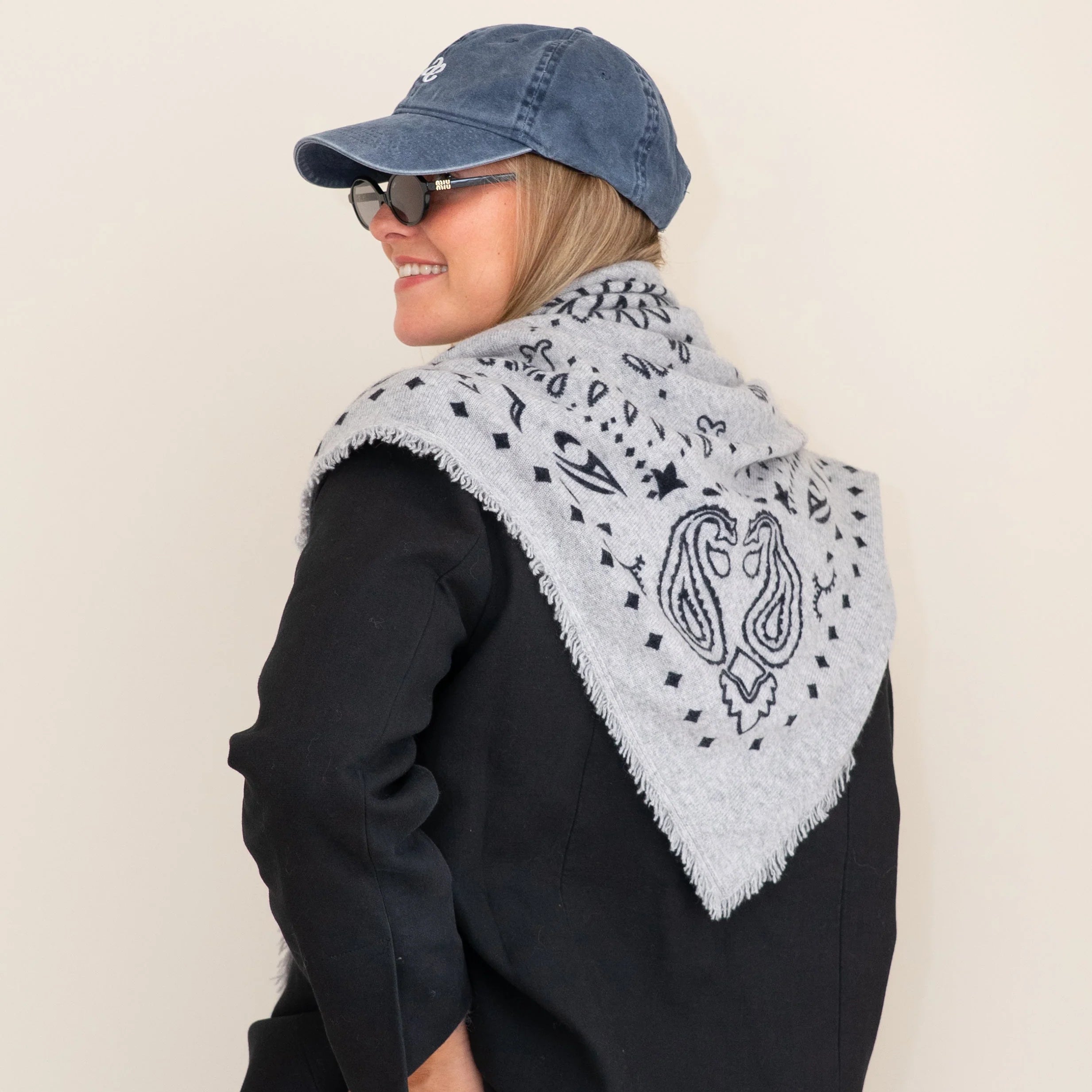Image of Scarf cashmere grey