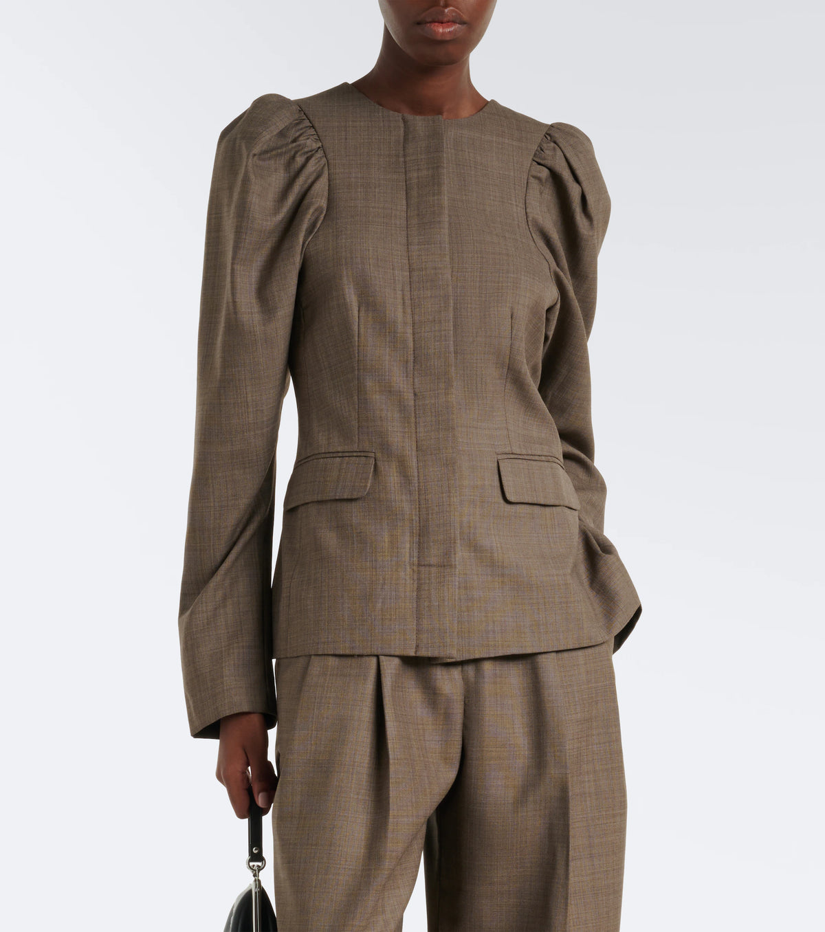 Blazer suiting chocolate chip