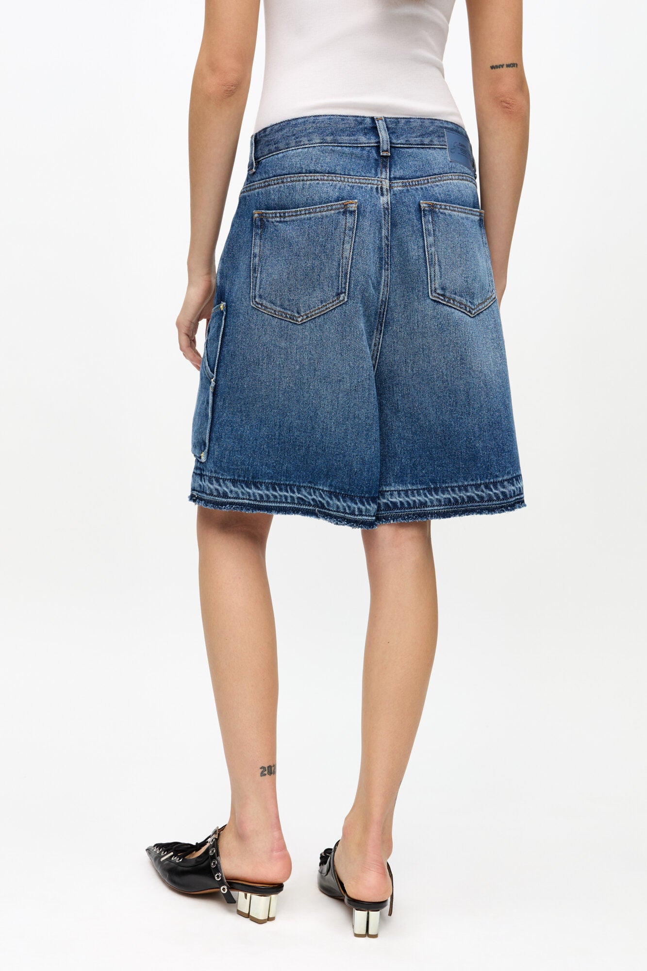 Bermuda light denim blue vintage