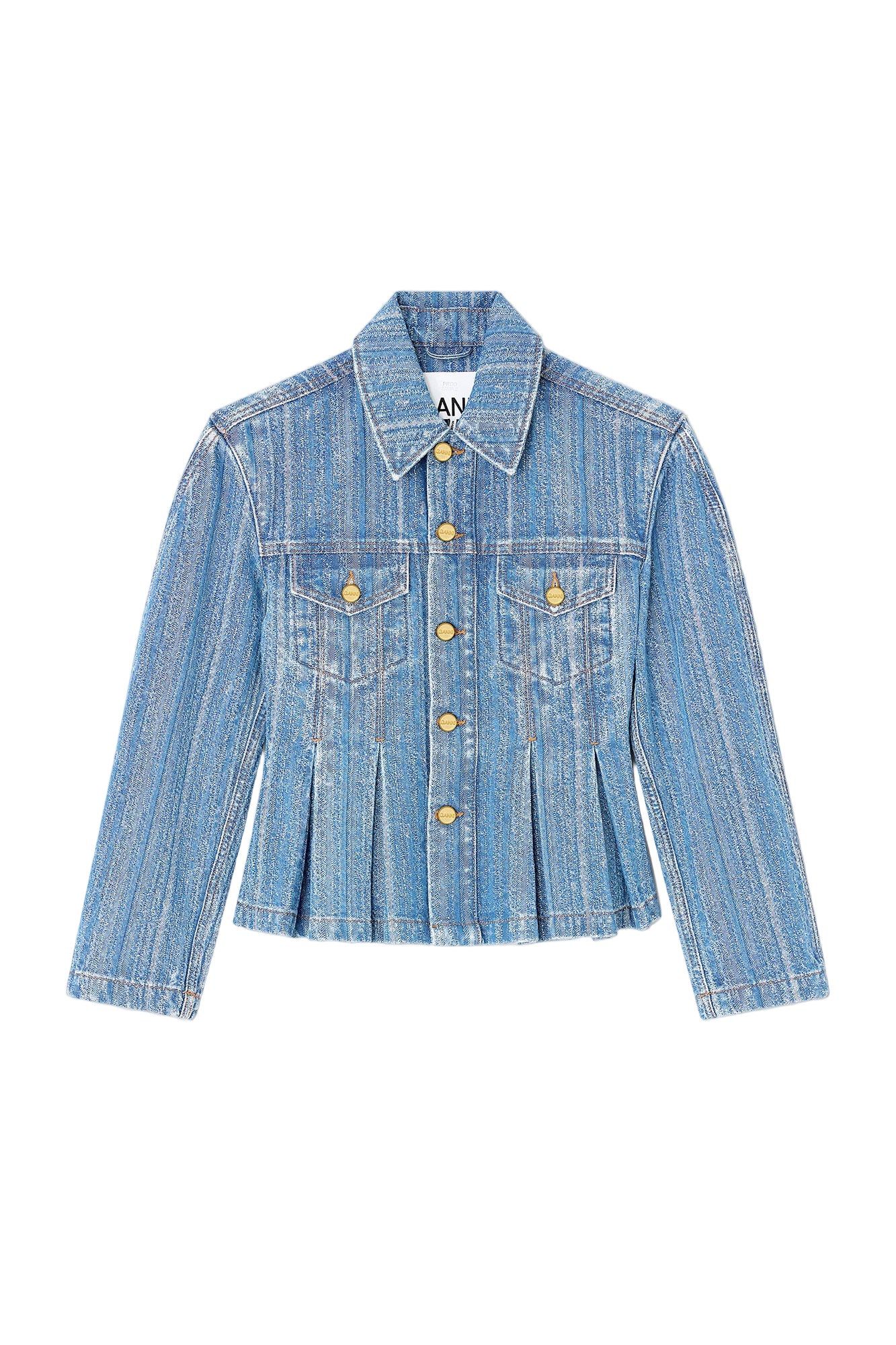 Jacket denim structured