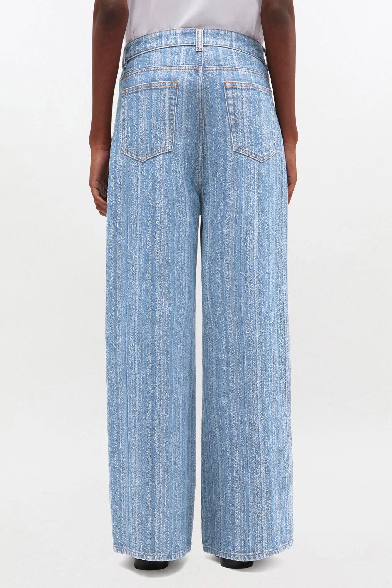 Jeans denim double structure