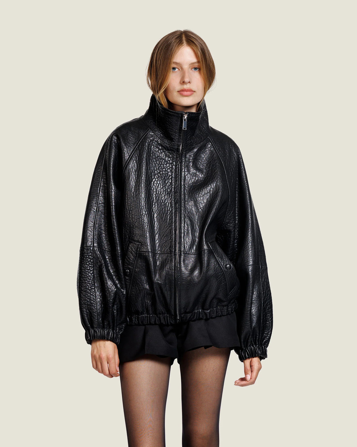 Jacket Marley leather black