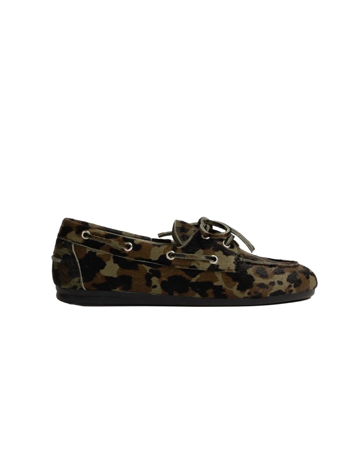 Image of Boat loafer camo green