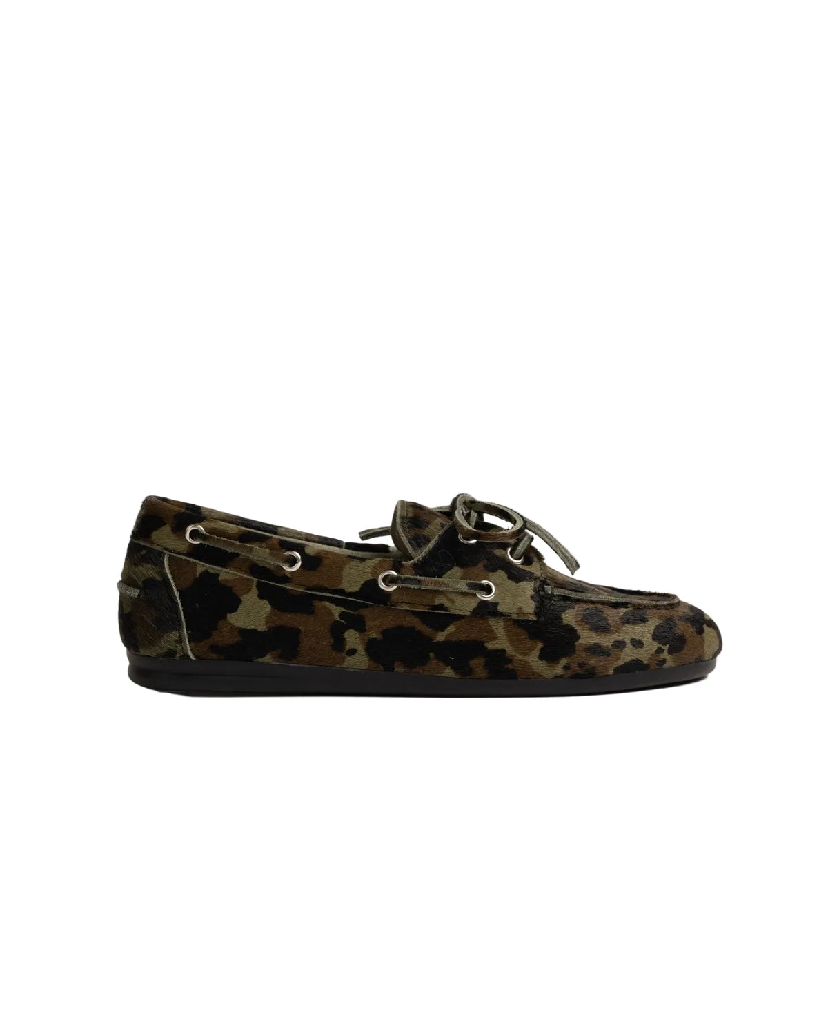 Boat loafer camo green