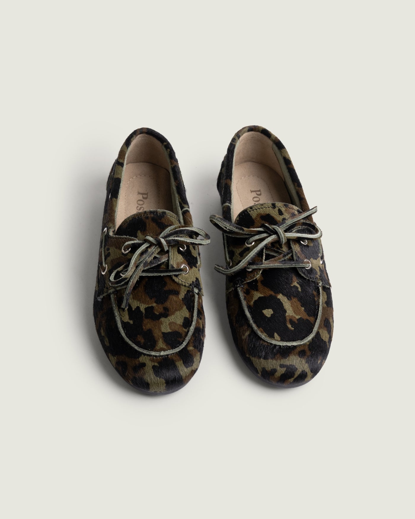 Image of Boat loafer camo green