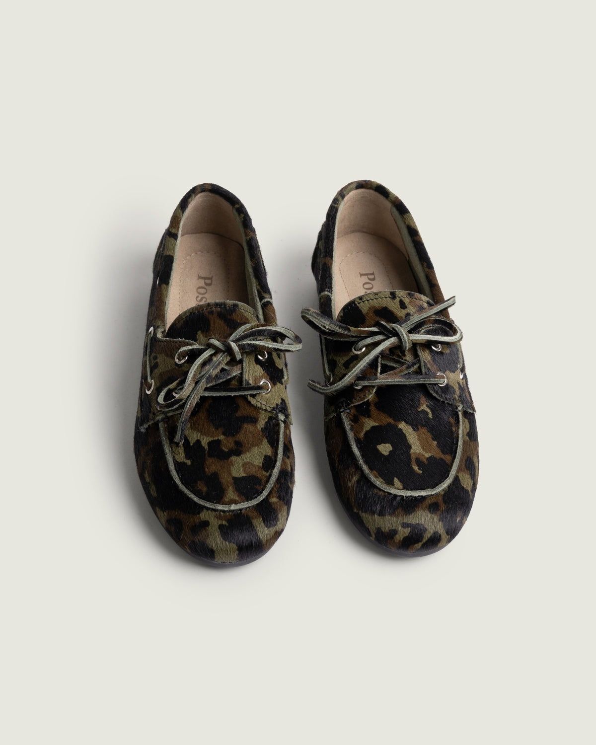 Boat loafer camo green
