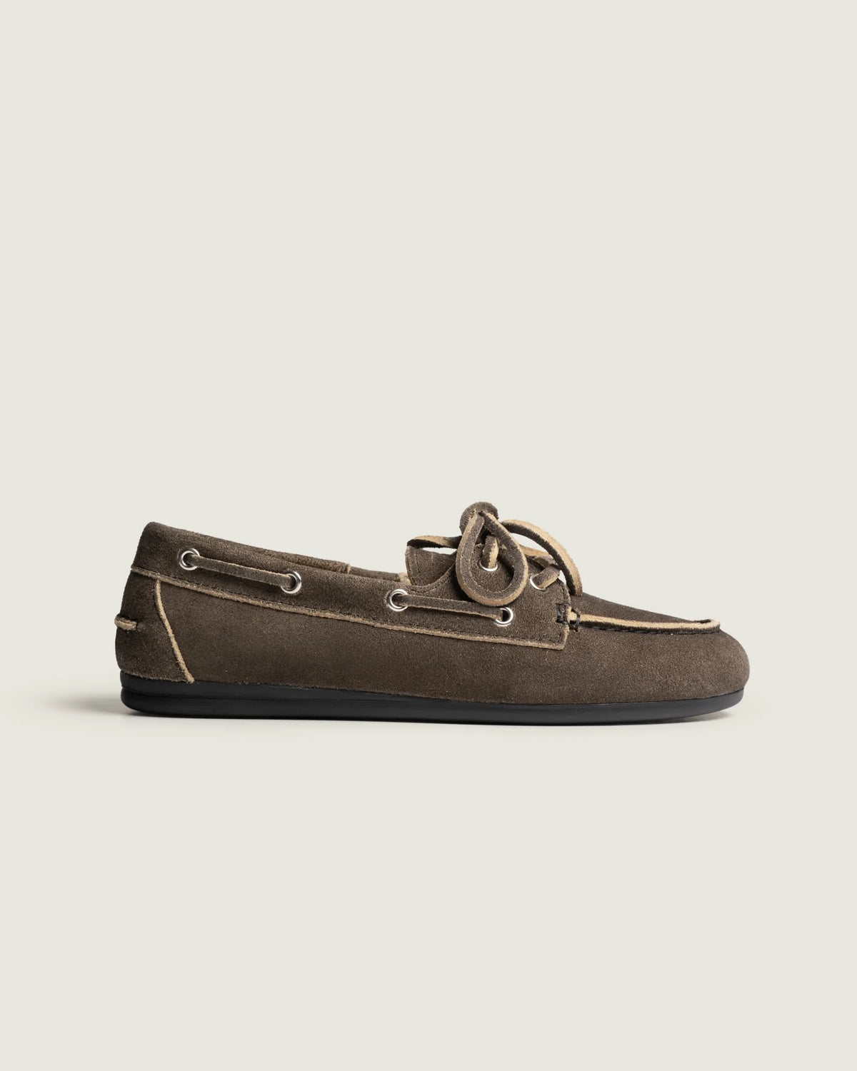 Boat loafer suede brushed fur daytona grey