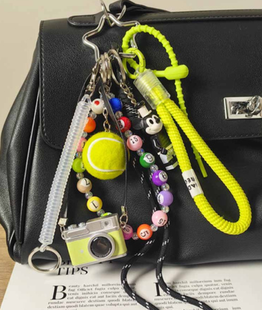 Bag charm green