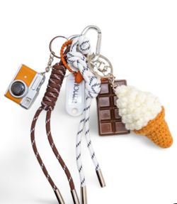 Image of Bag charm brown ice cream