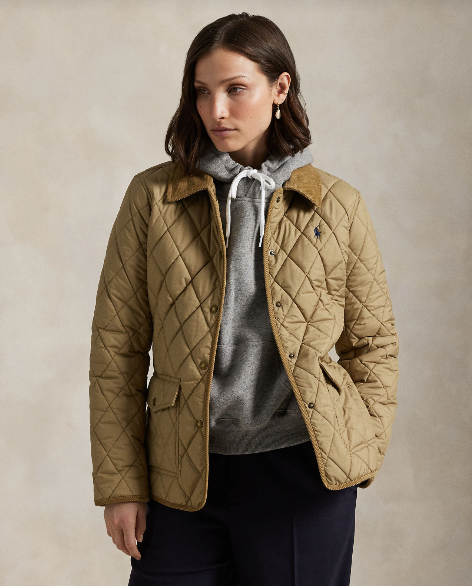 Coat woven desert khaki