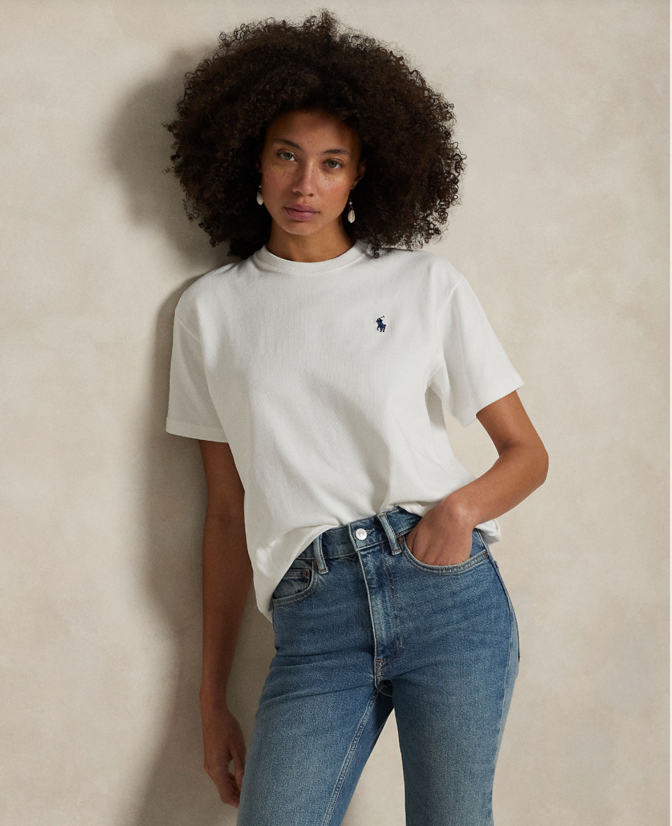 Tee classic white logo