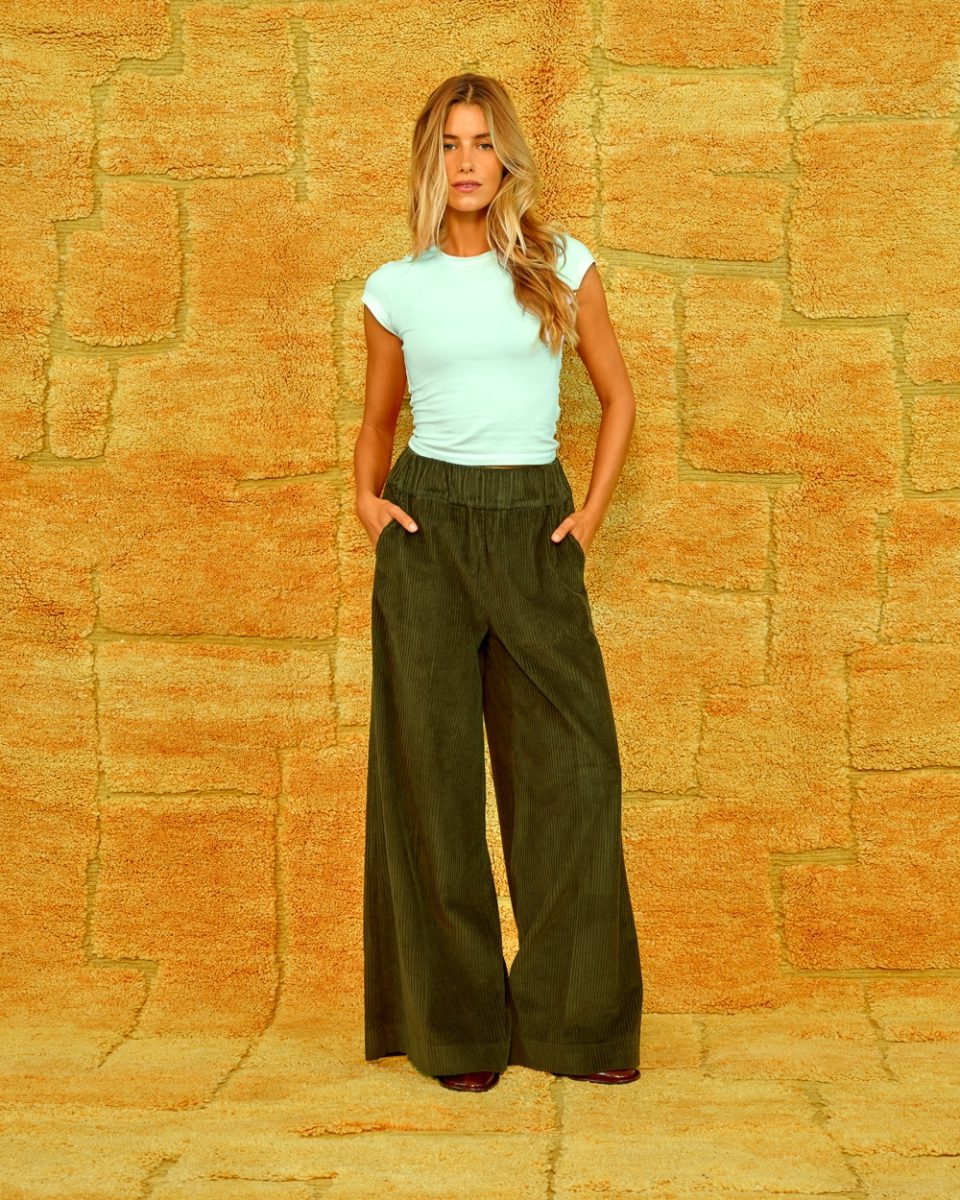 Pants Woody corduroy green
