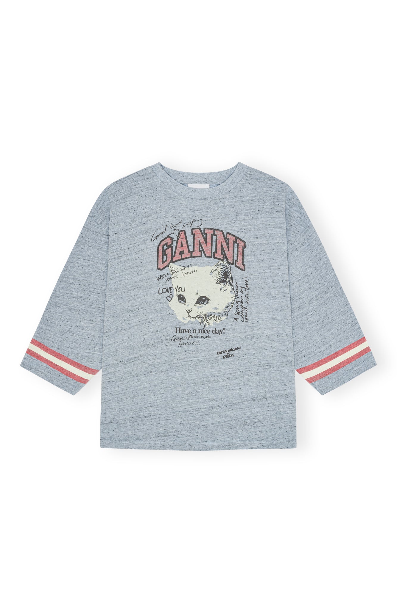 Top melange blue