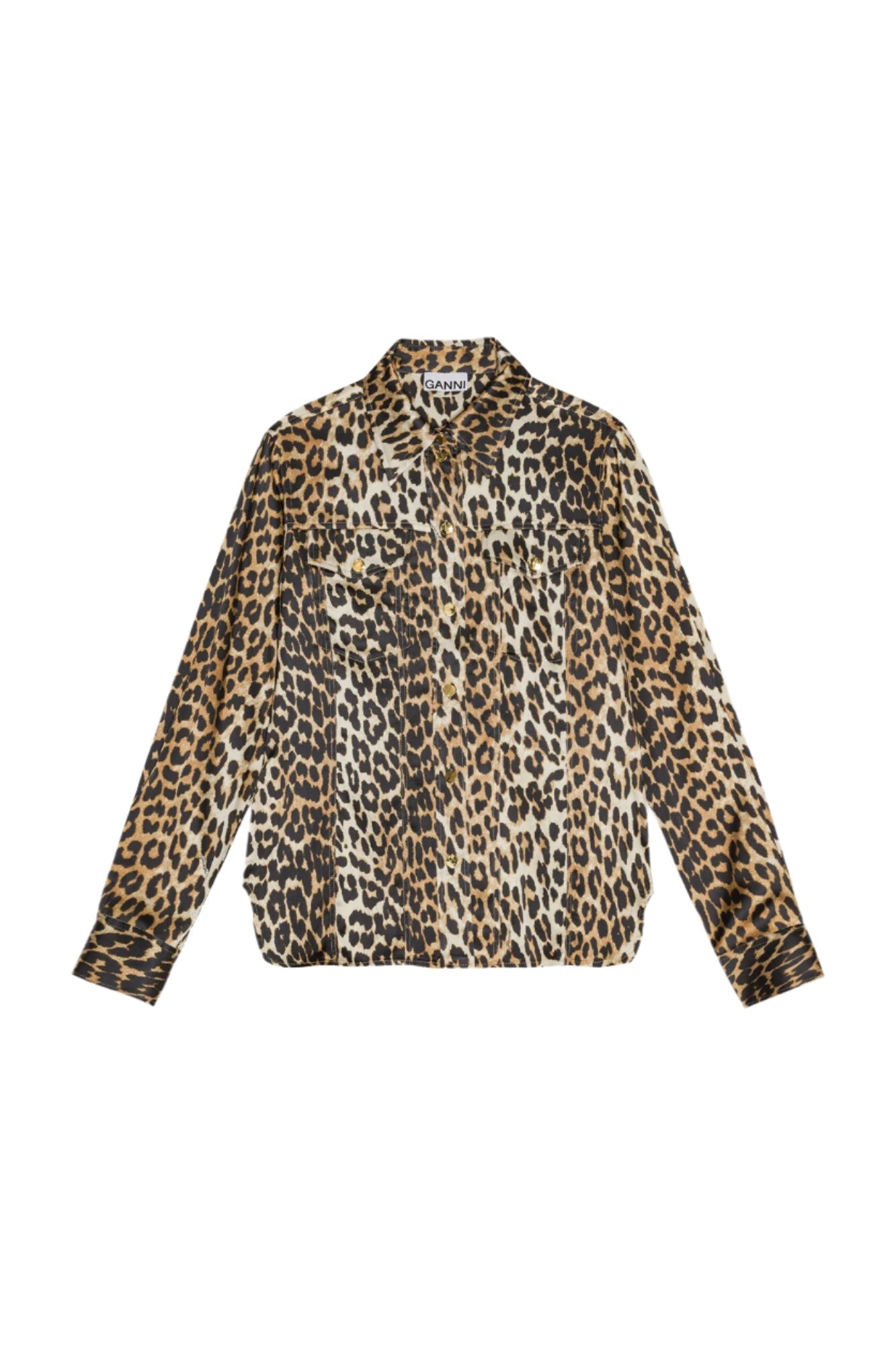 Blouse Leopard satin