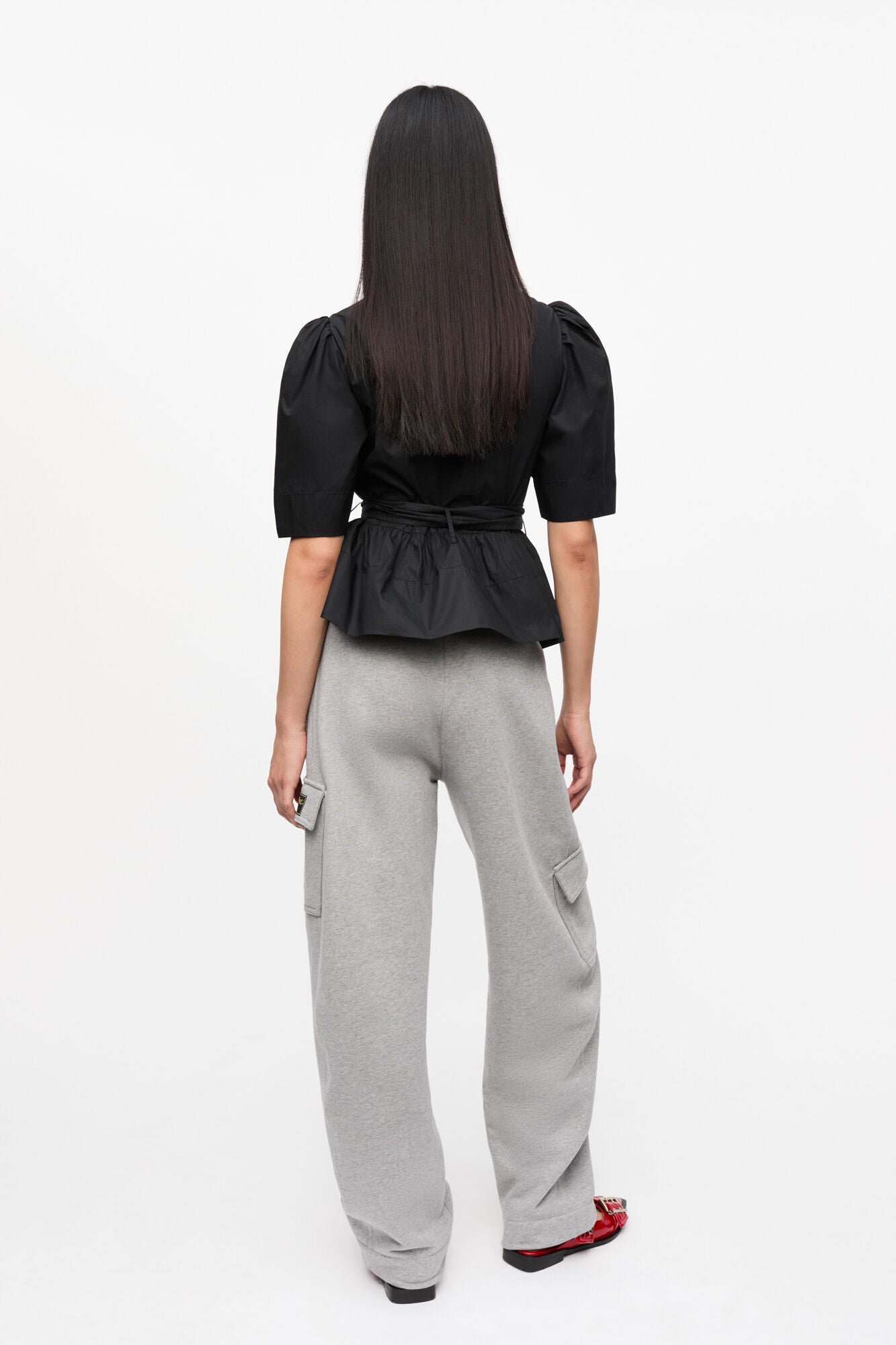 Blouse peplum black