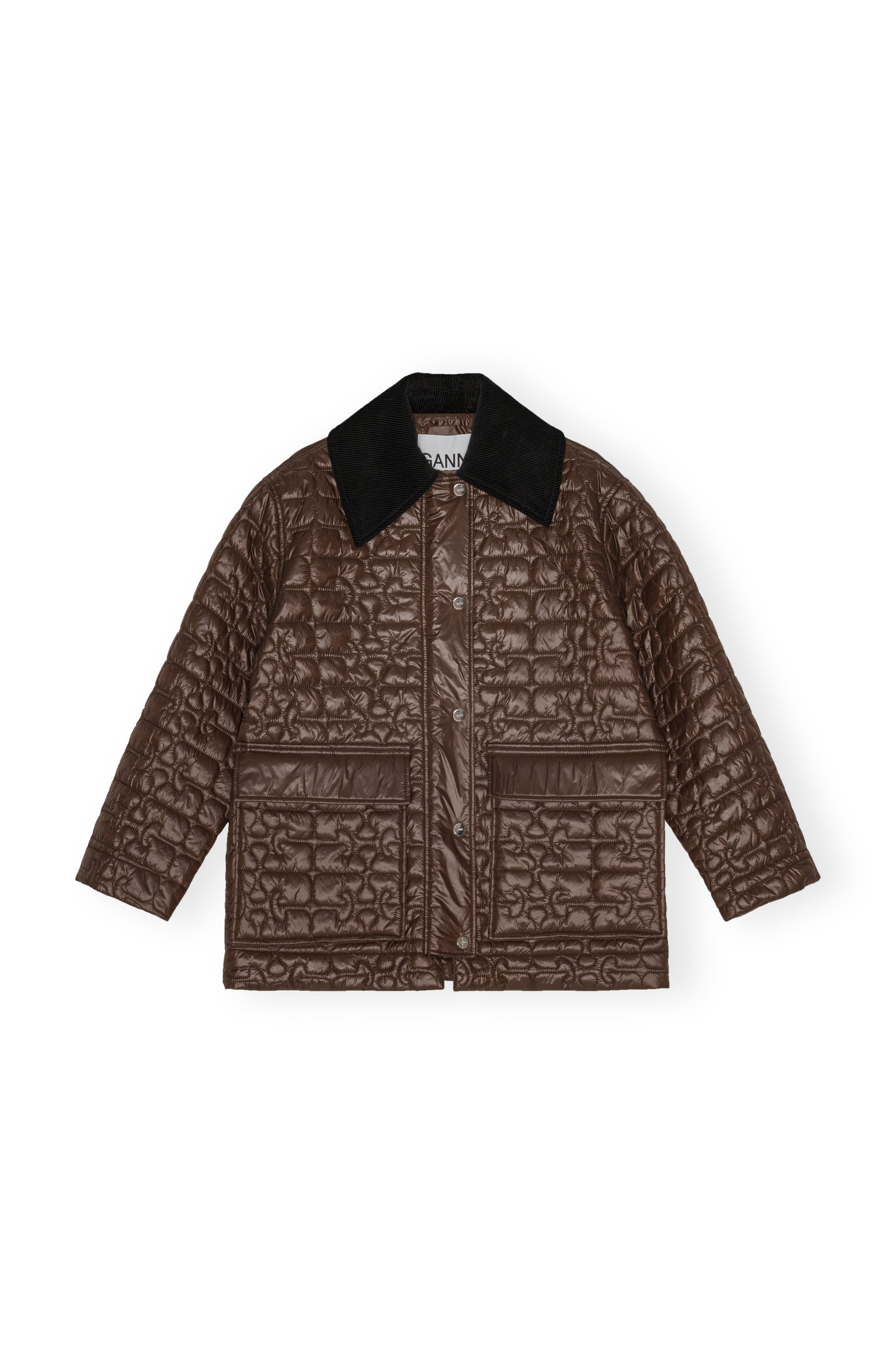Jacket Quilt shiny chicory coffee