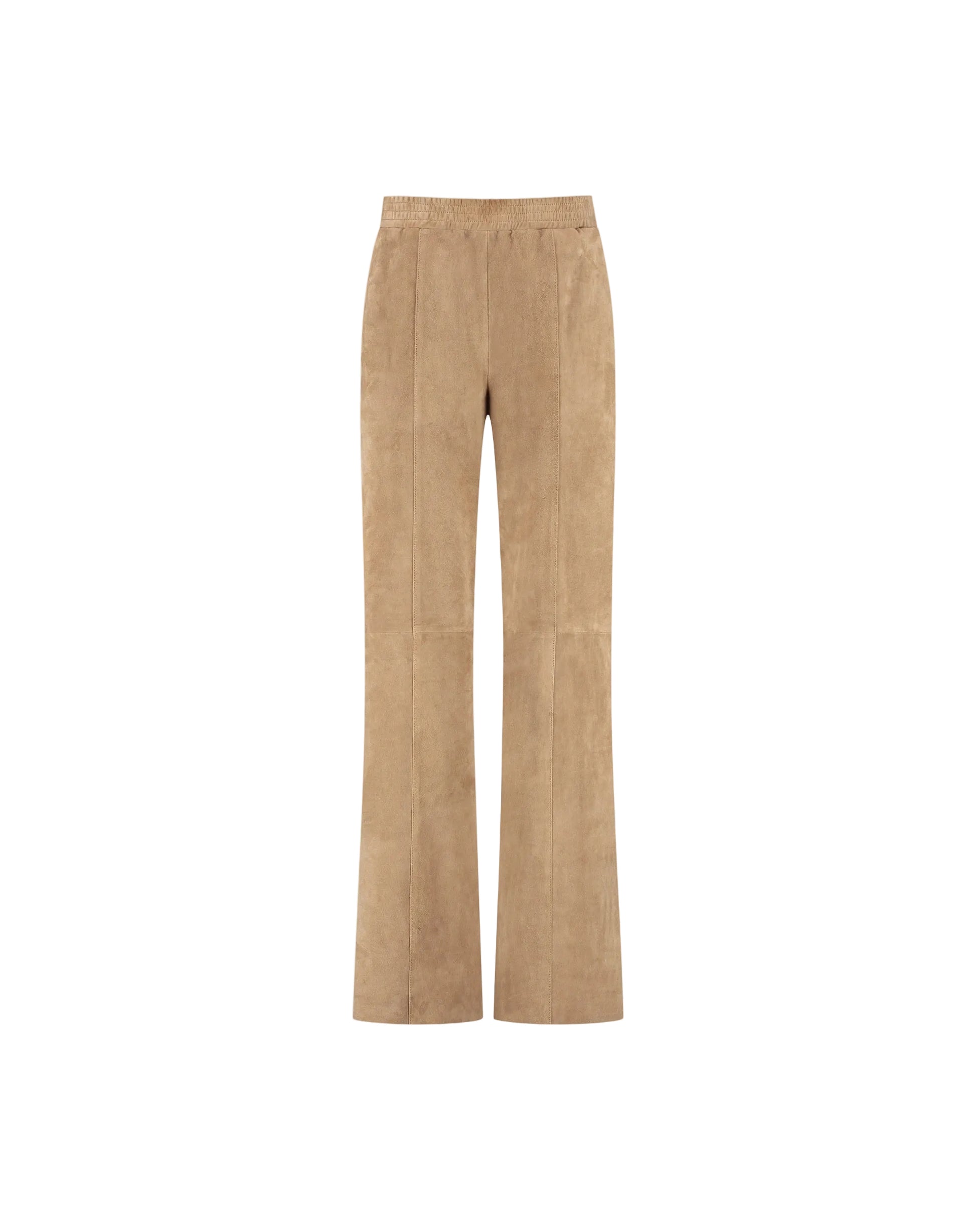 Pants Lucca suede dark sand