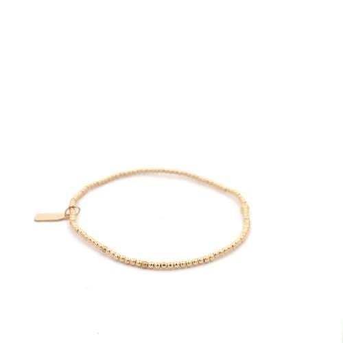 Bracelet basic gold coloured 2mm