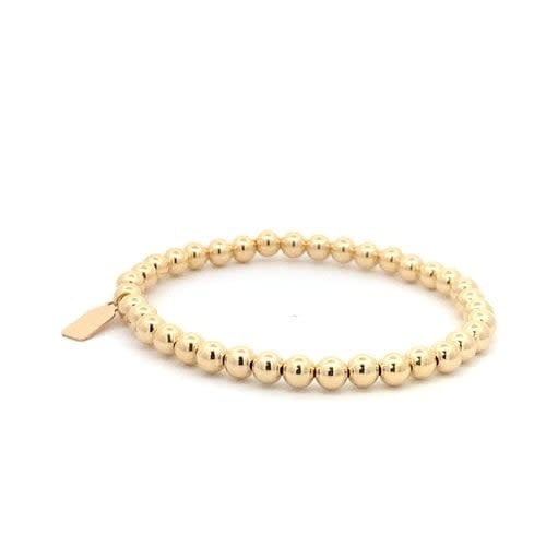 Bracelet basic gold coloured 5mm