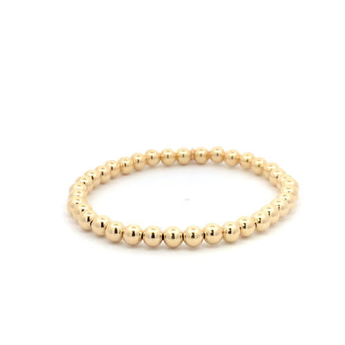Bracelet basic gold coloured 5mm