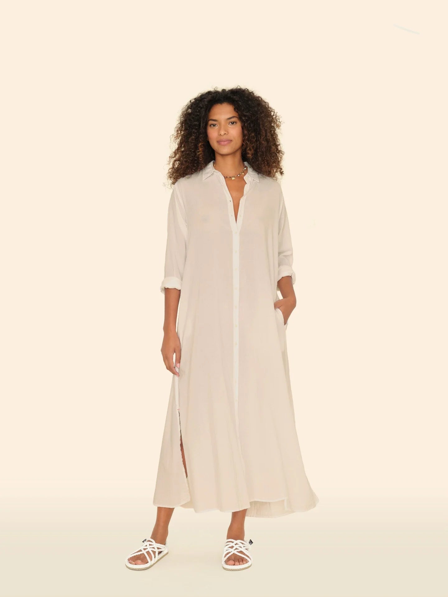 Dress Boden parchment