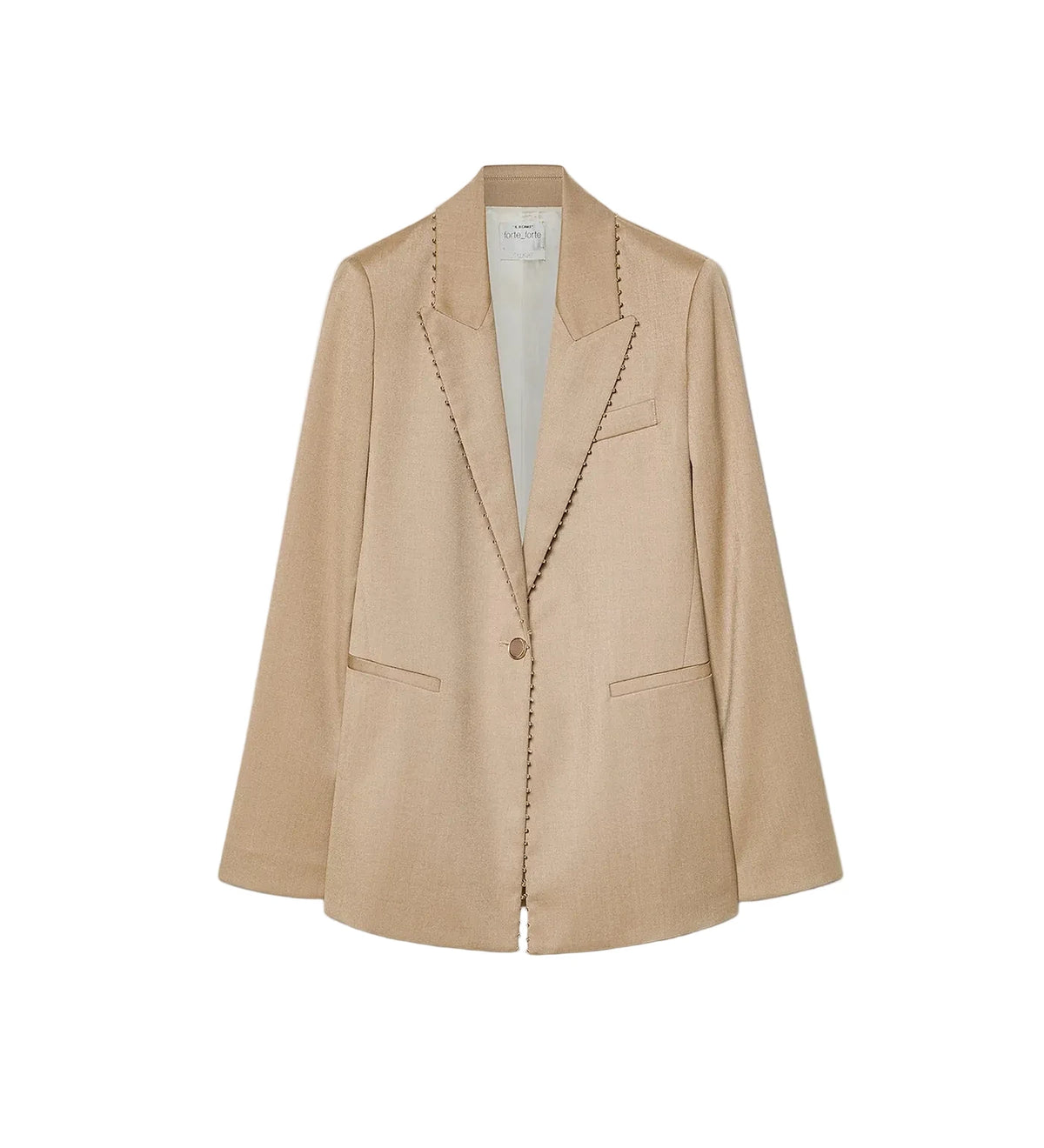 Blazer grain de poudre mandorla