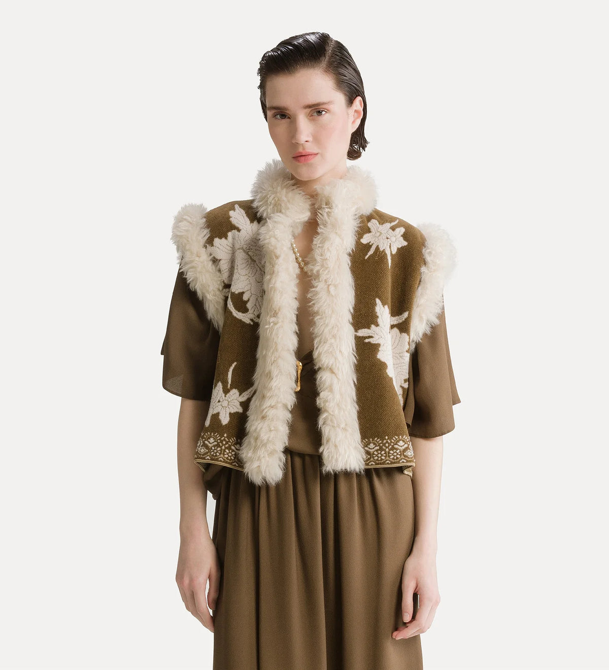 Gilet jacquard cumino