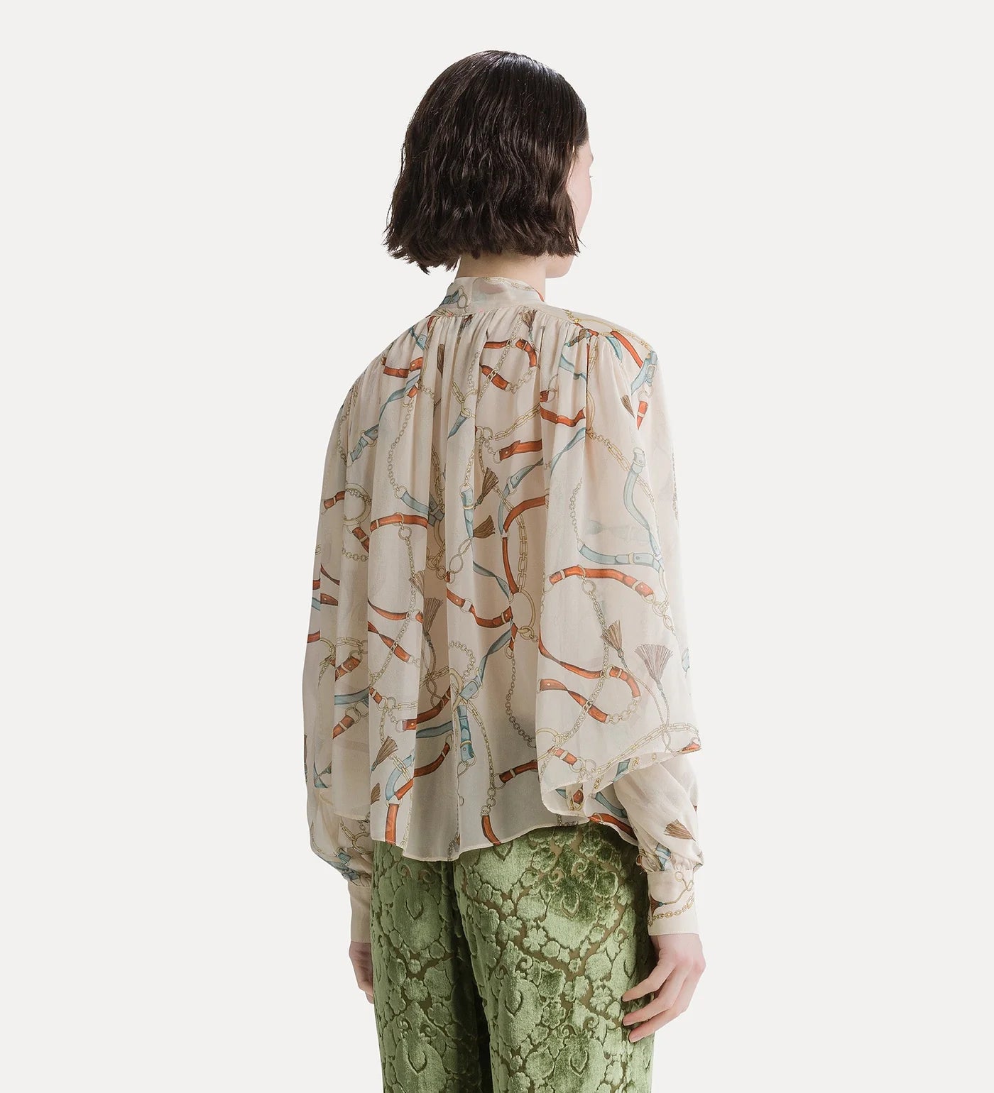 Image of Blouse the crown georgette ivory