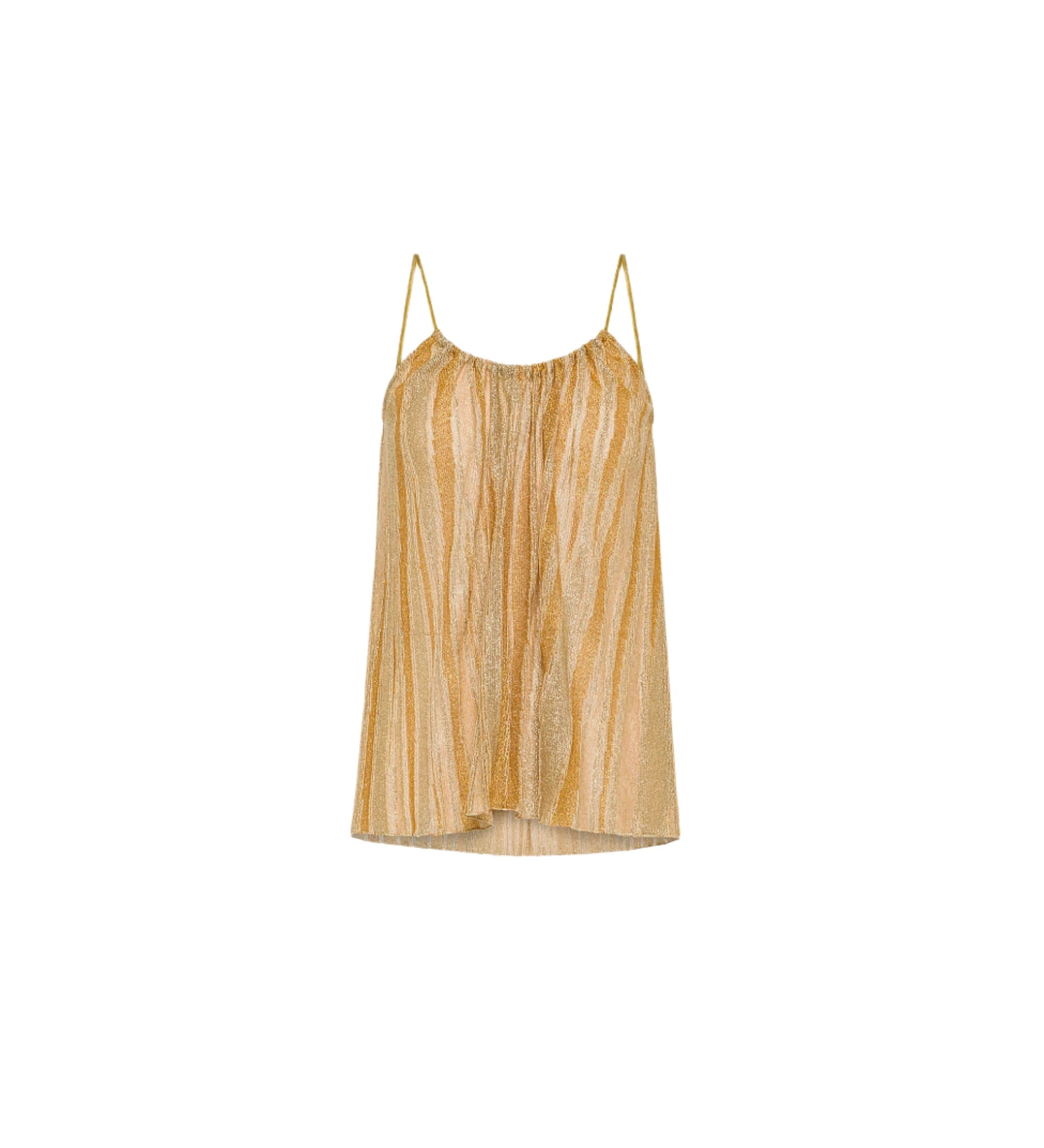 Top lurex jersey jacquard gold