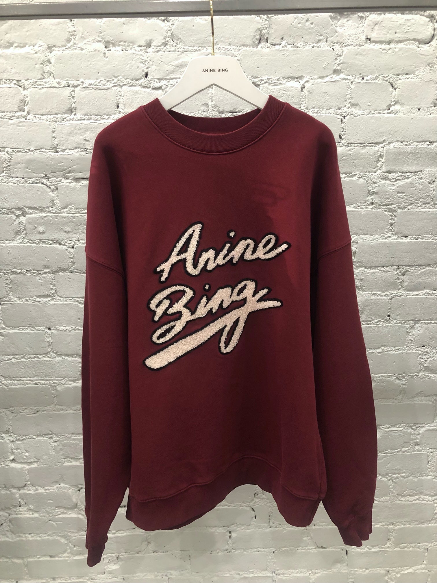 Sweater Miles Chenille signature burgundy