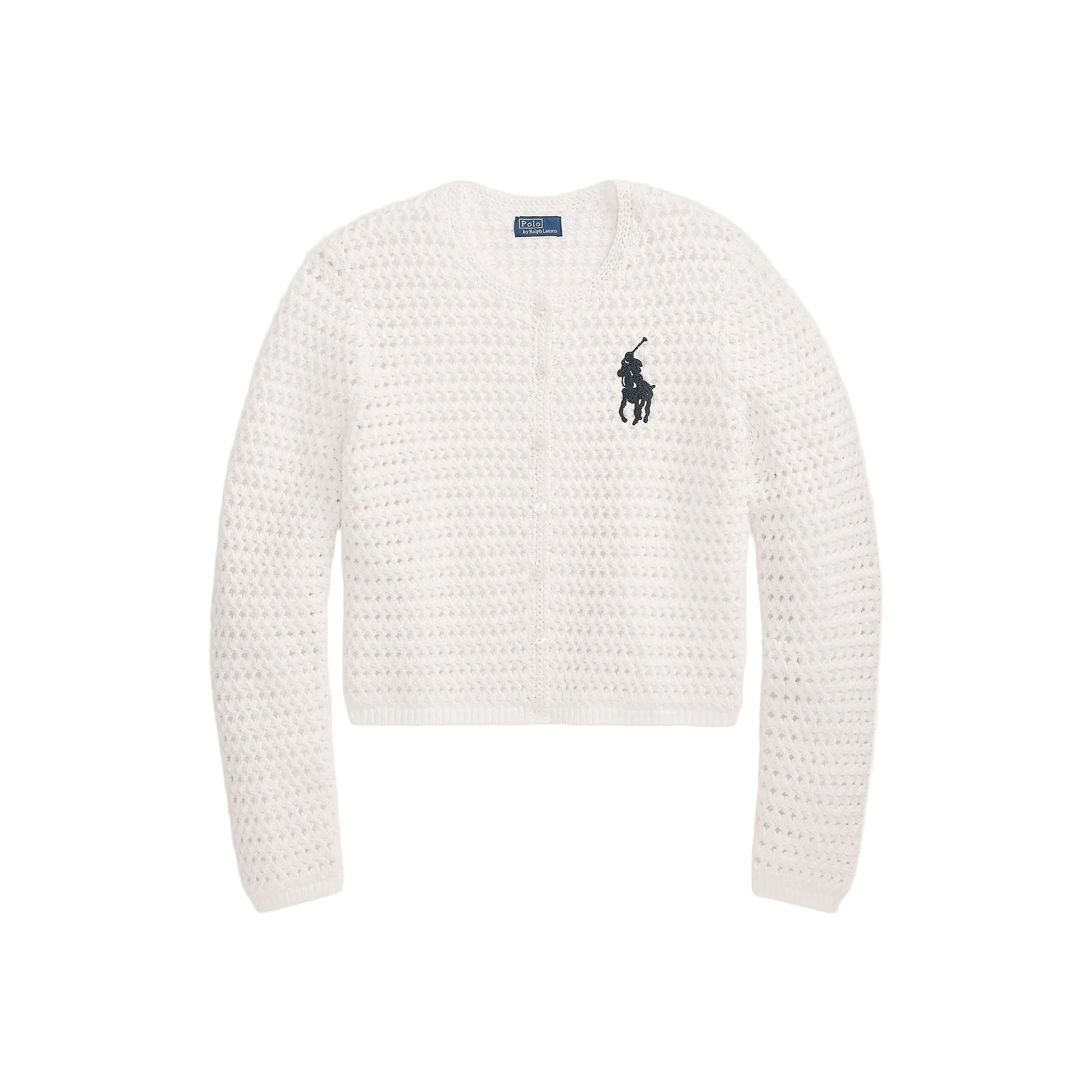 Knit cardigan cotton white