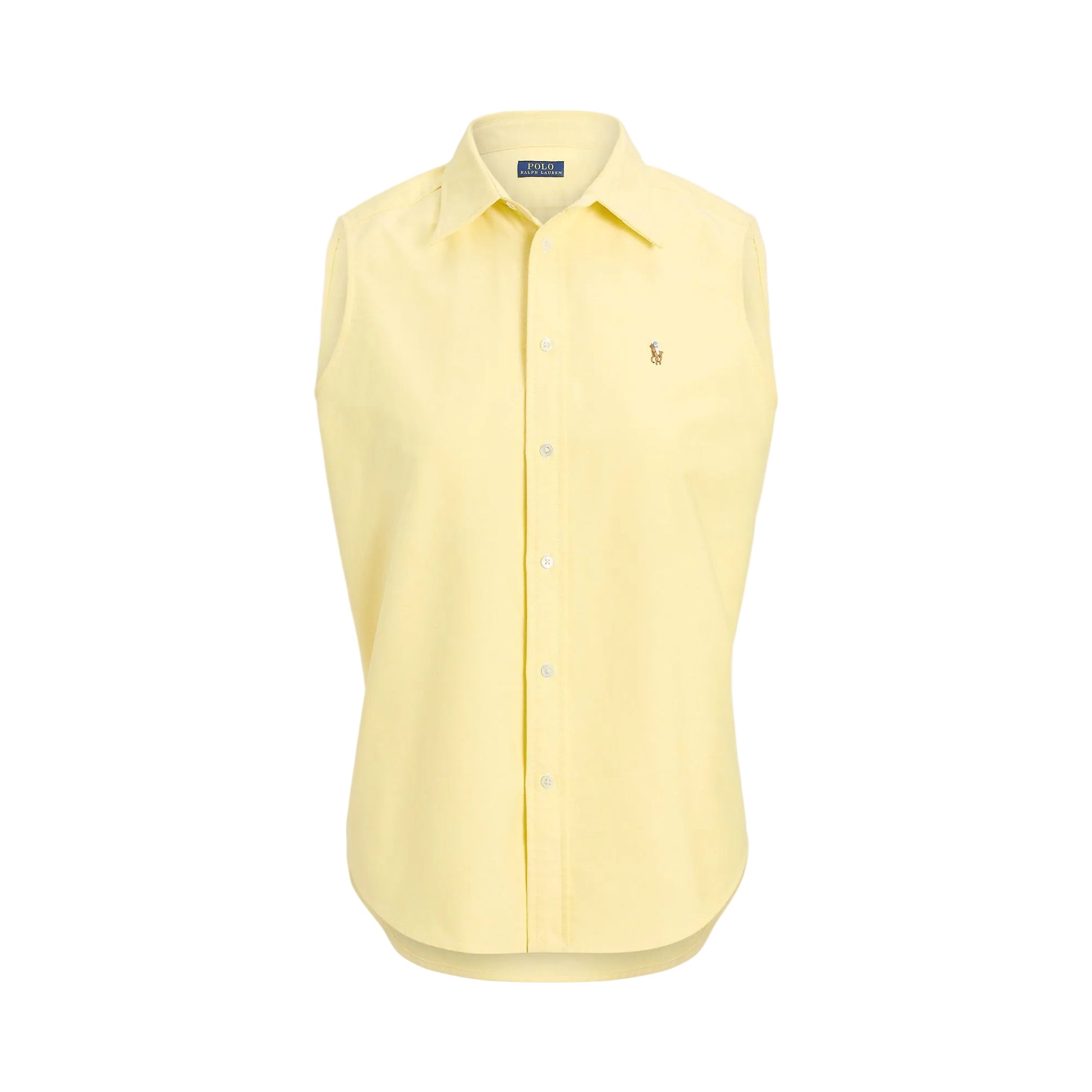 Blouse summer yellow sleeveless