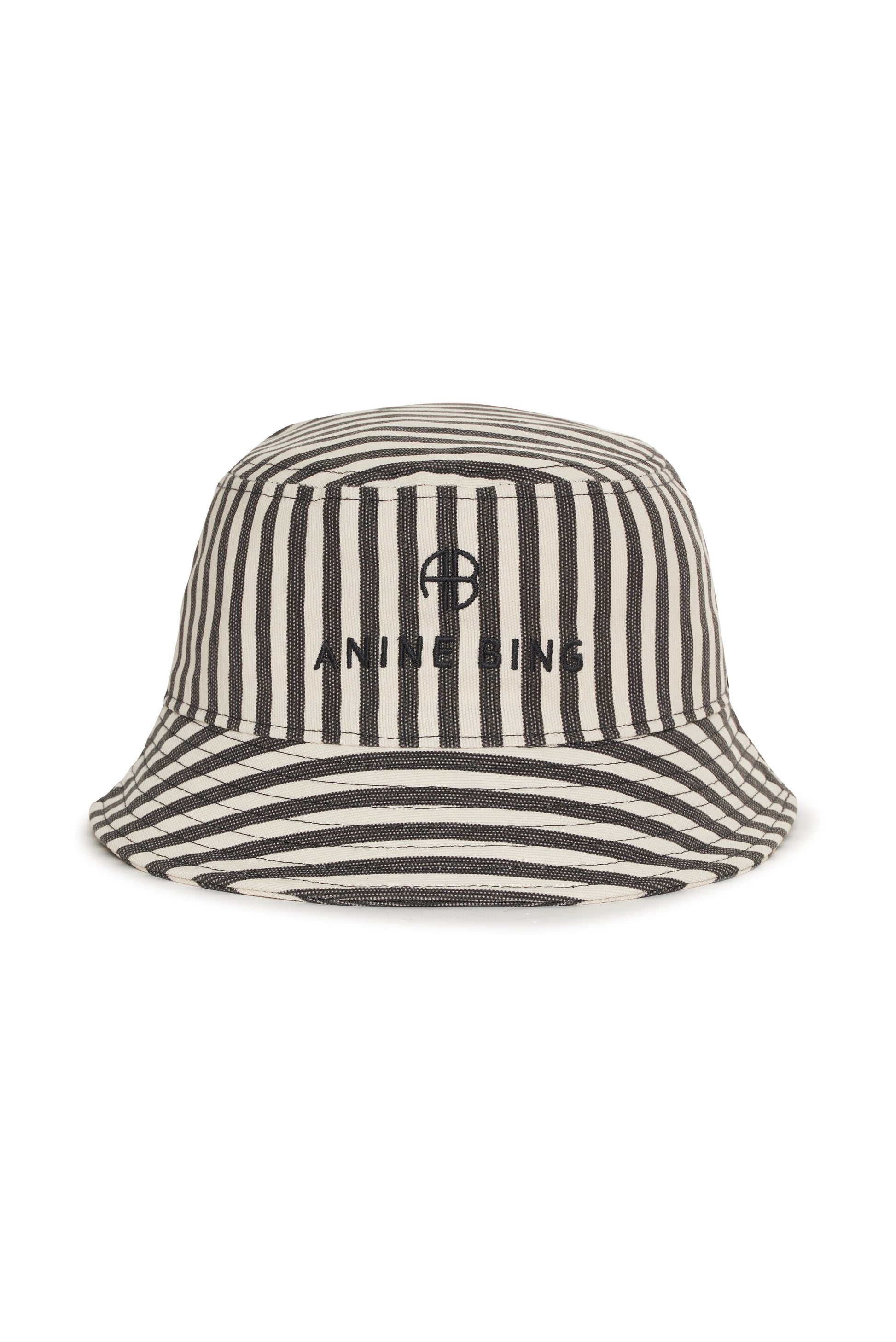 Bucket hat stripe black/white