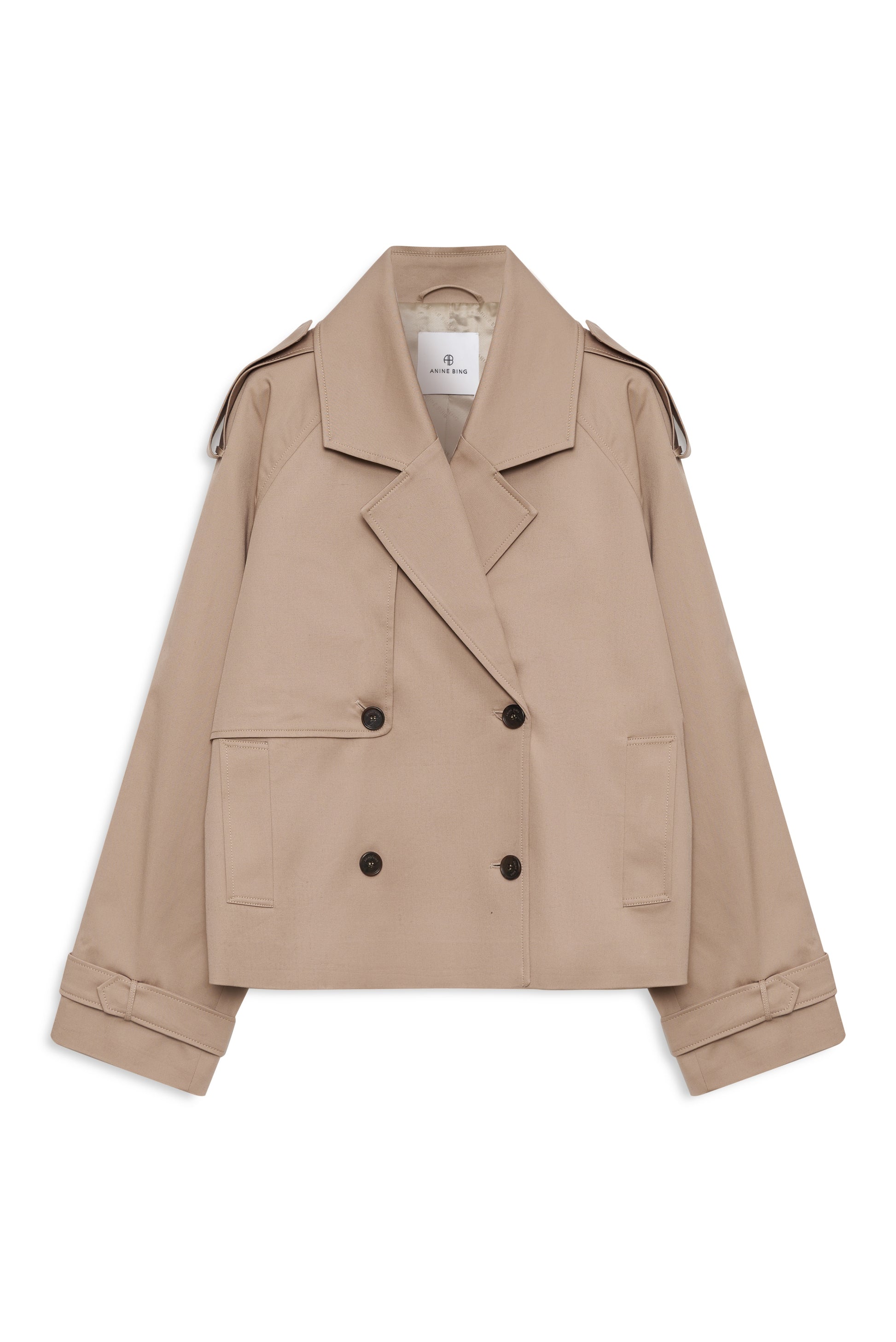 Jacket Ricky cropped beige