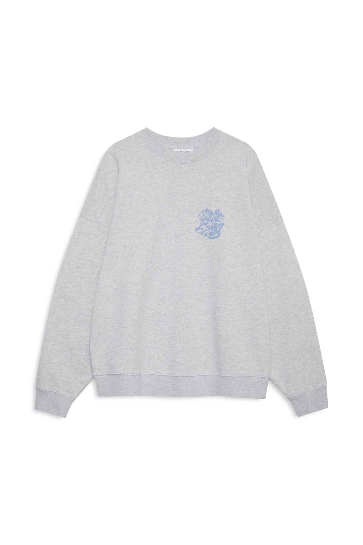 Sweater Miles logo blue heather grey