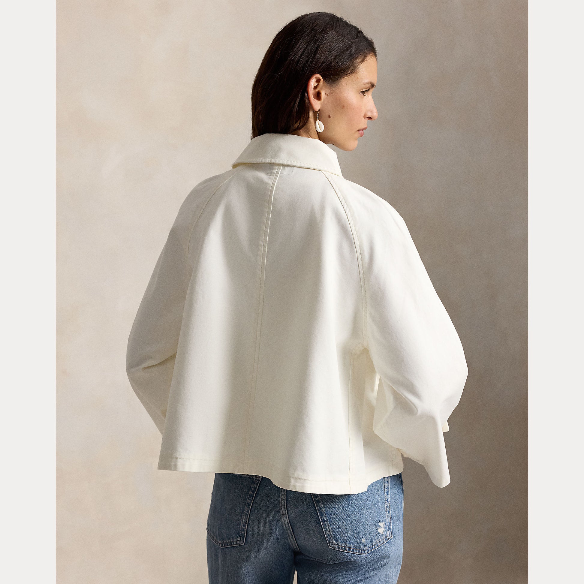 Jacket trophy cream cotton