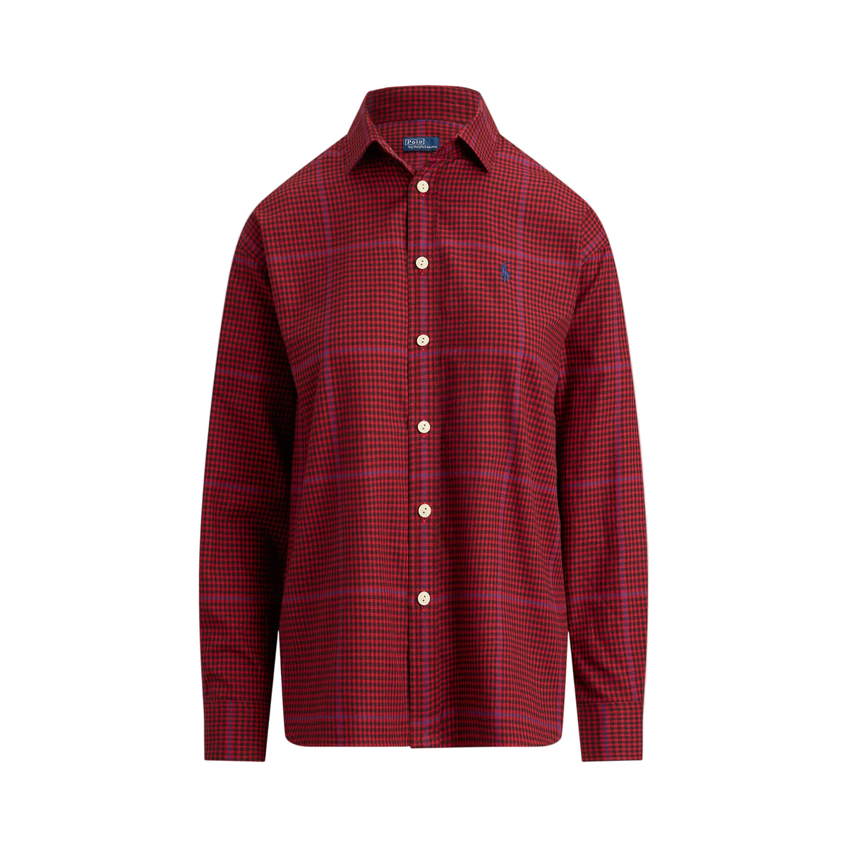 Blouse red/black