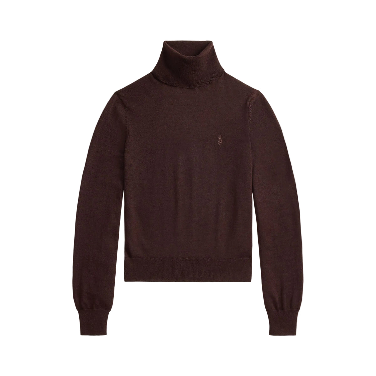 Knit turtleneck deep chocolate