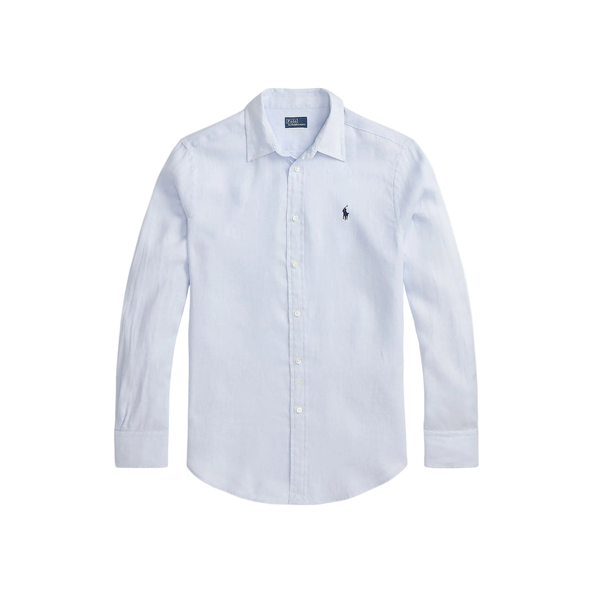 Blouse linen Oxford blue