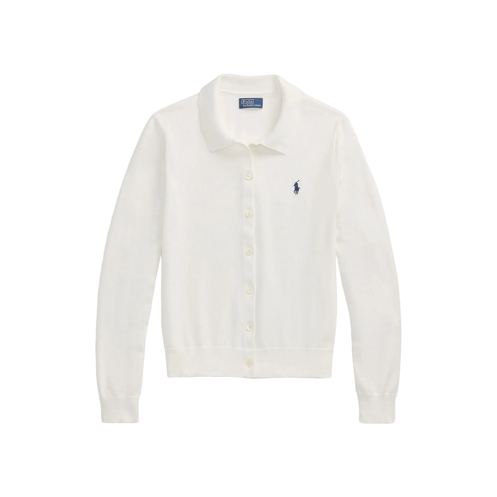 Knit stretch pima cotton white