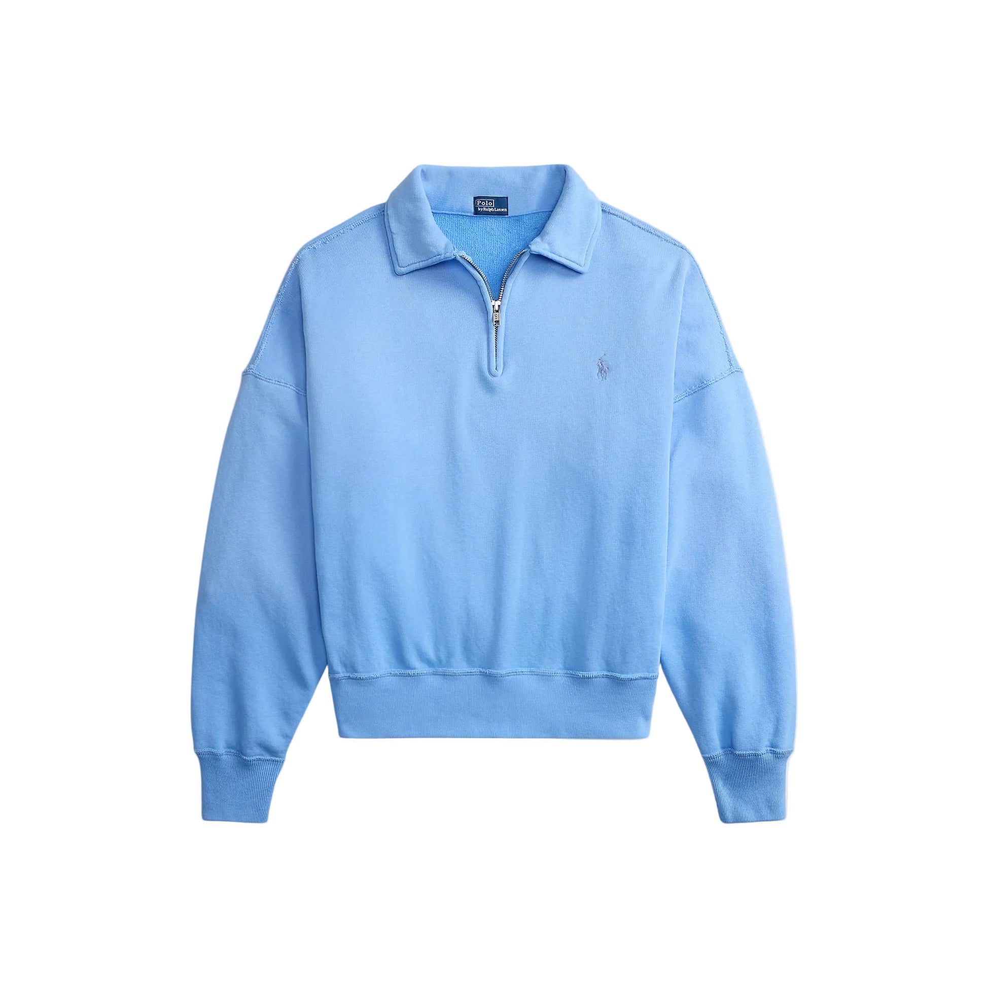 Sweater half zip chatham blue
