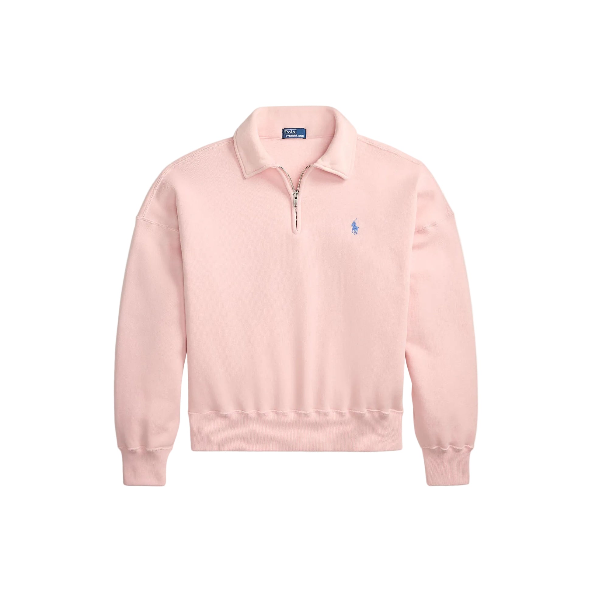 Sweater half zip pink sand
