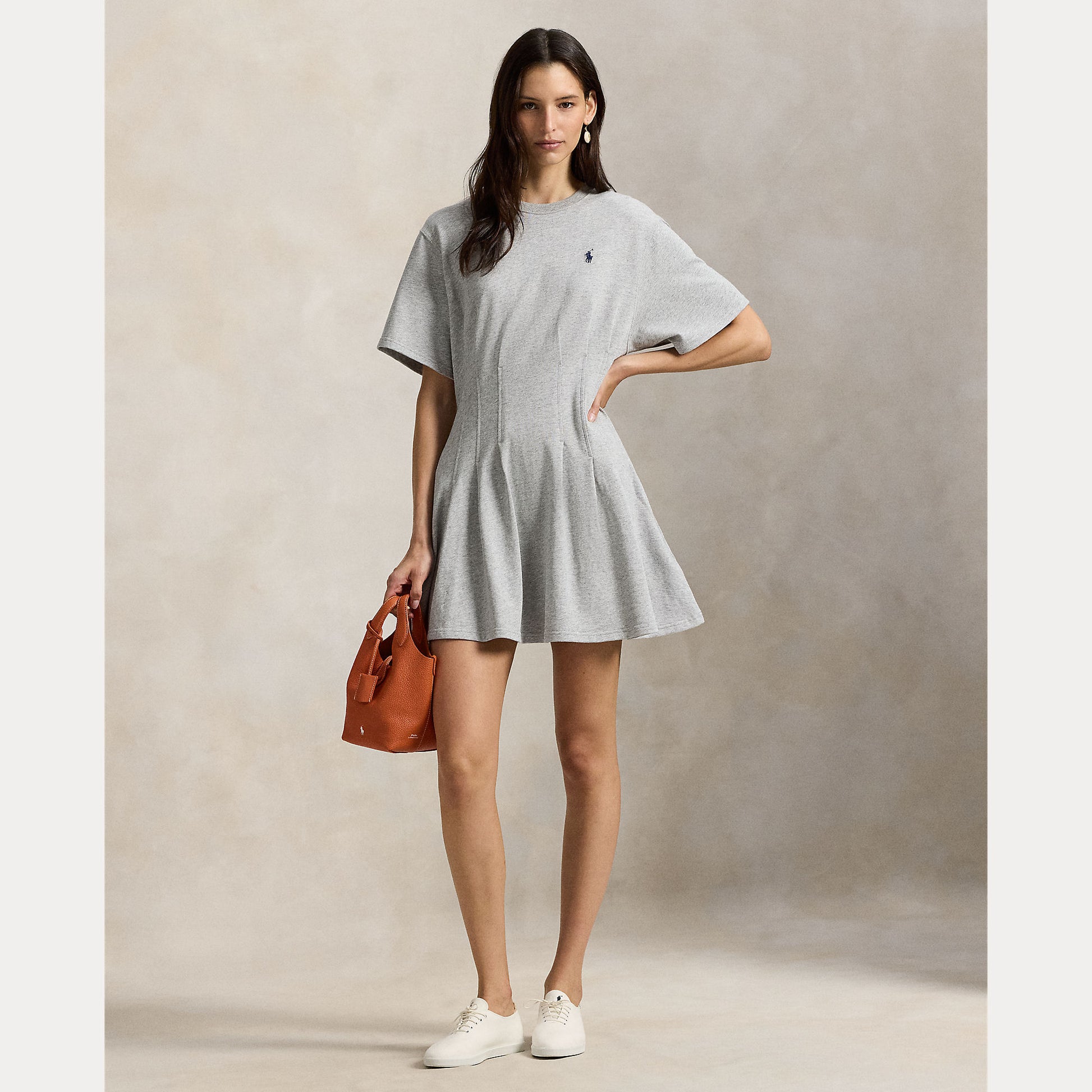 Shirt dress jersey grey