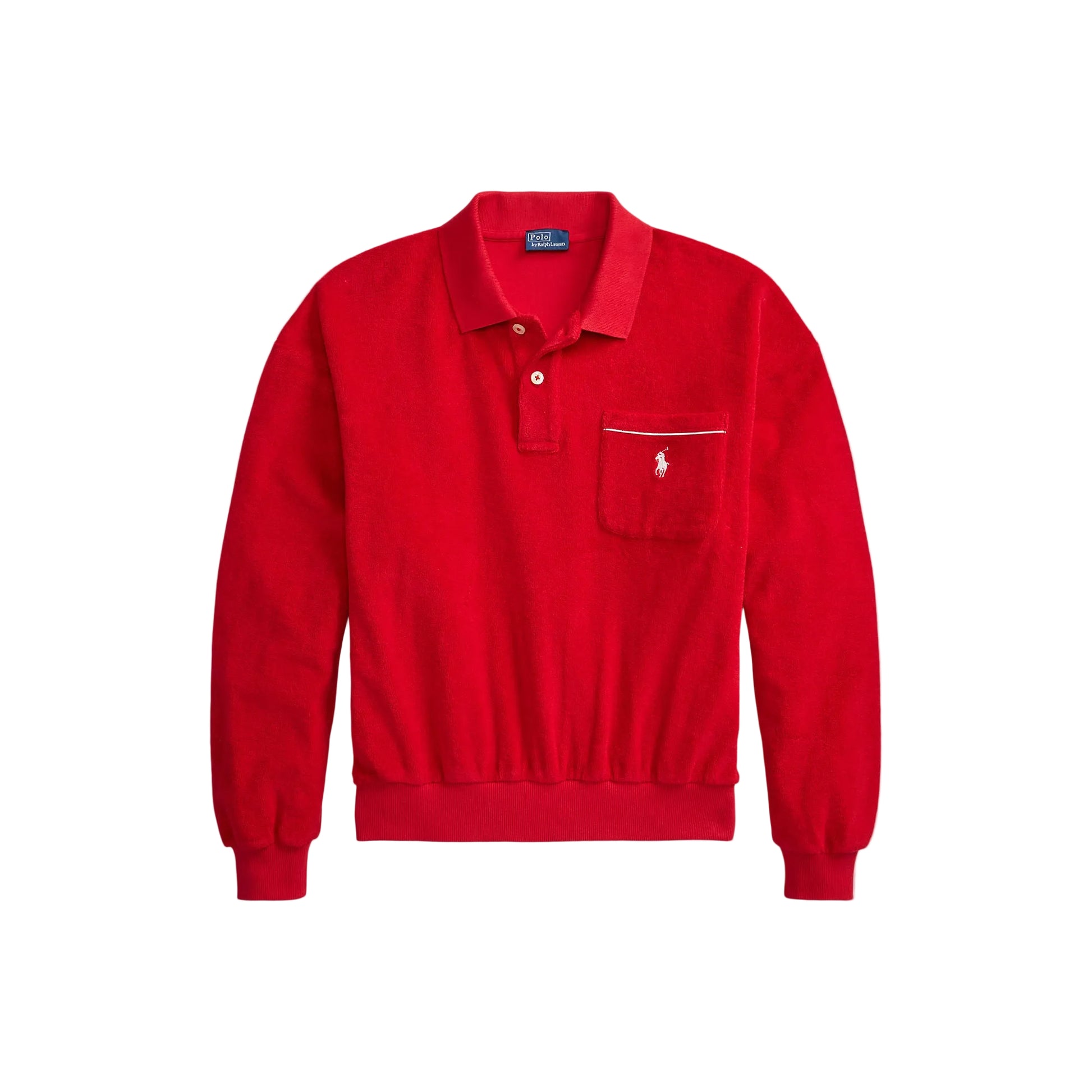 Sweater red terry cotton