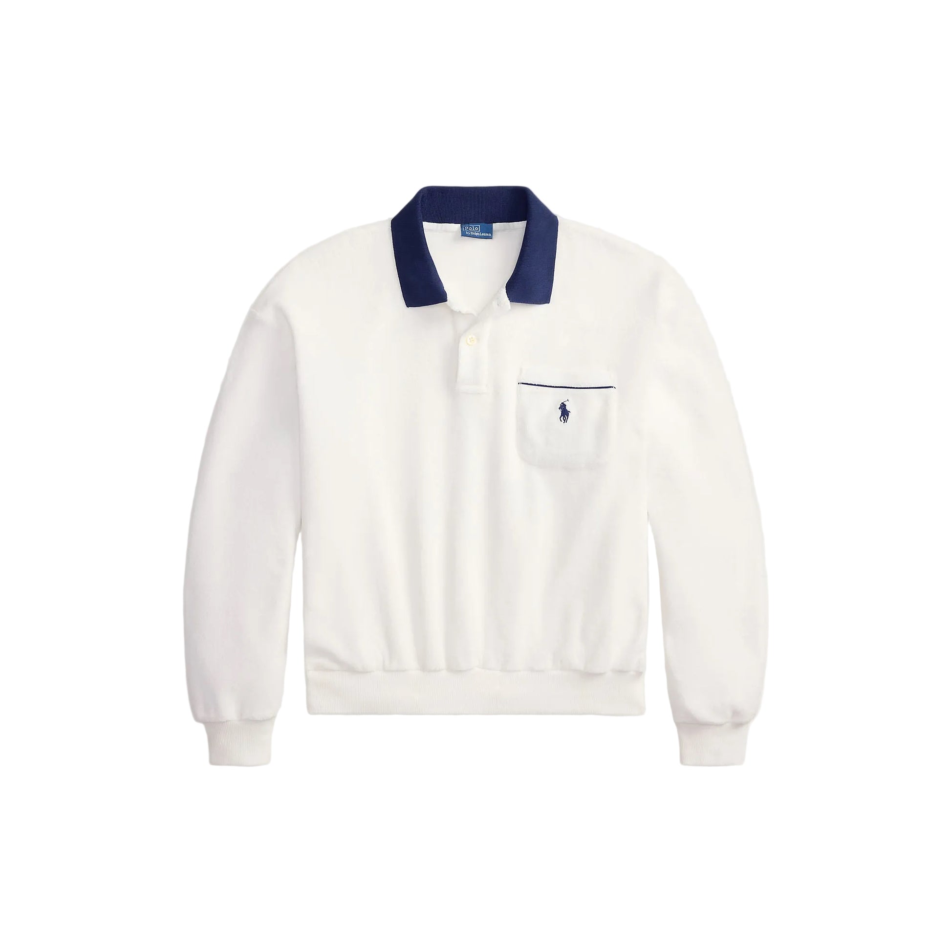 Sweater white terry cotton