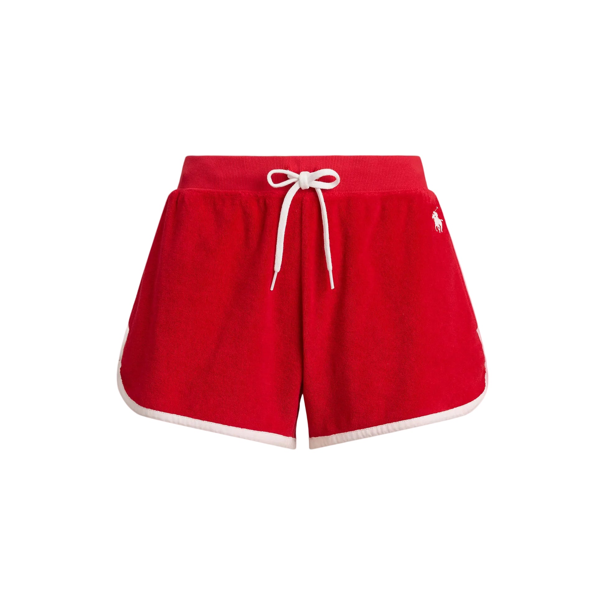 Short cruise red terry cotton