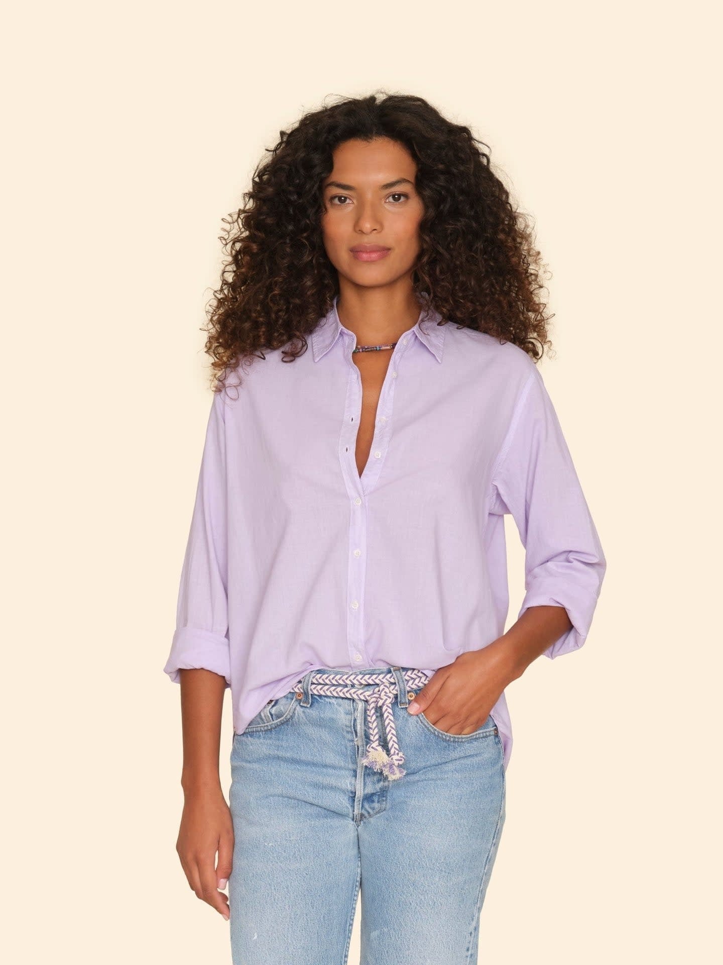 Blouse beau lavender bloom